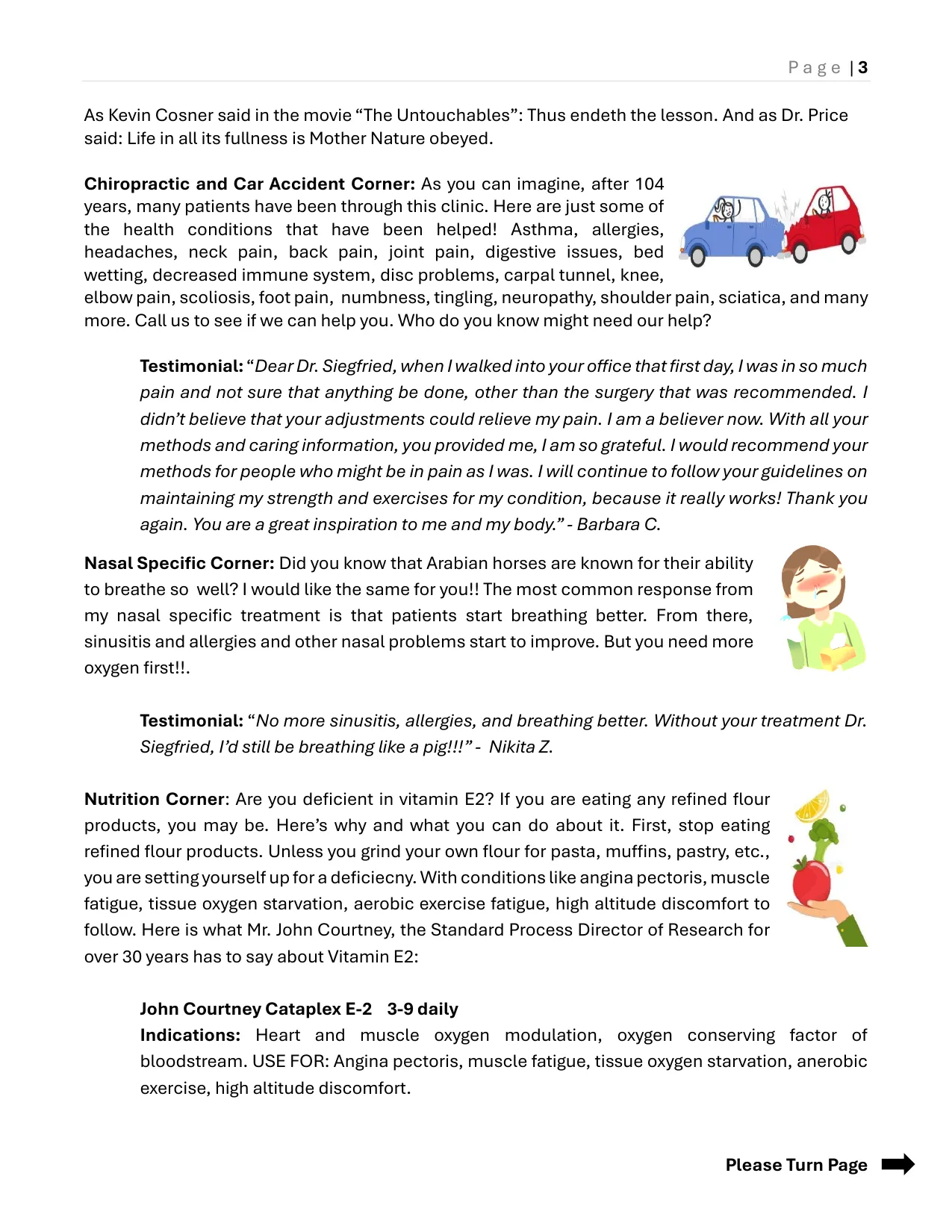 October 2026 newsletter, page 3 of 4
