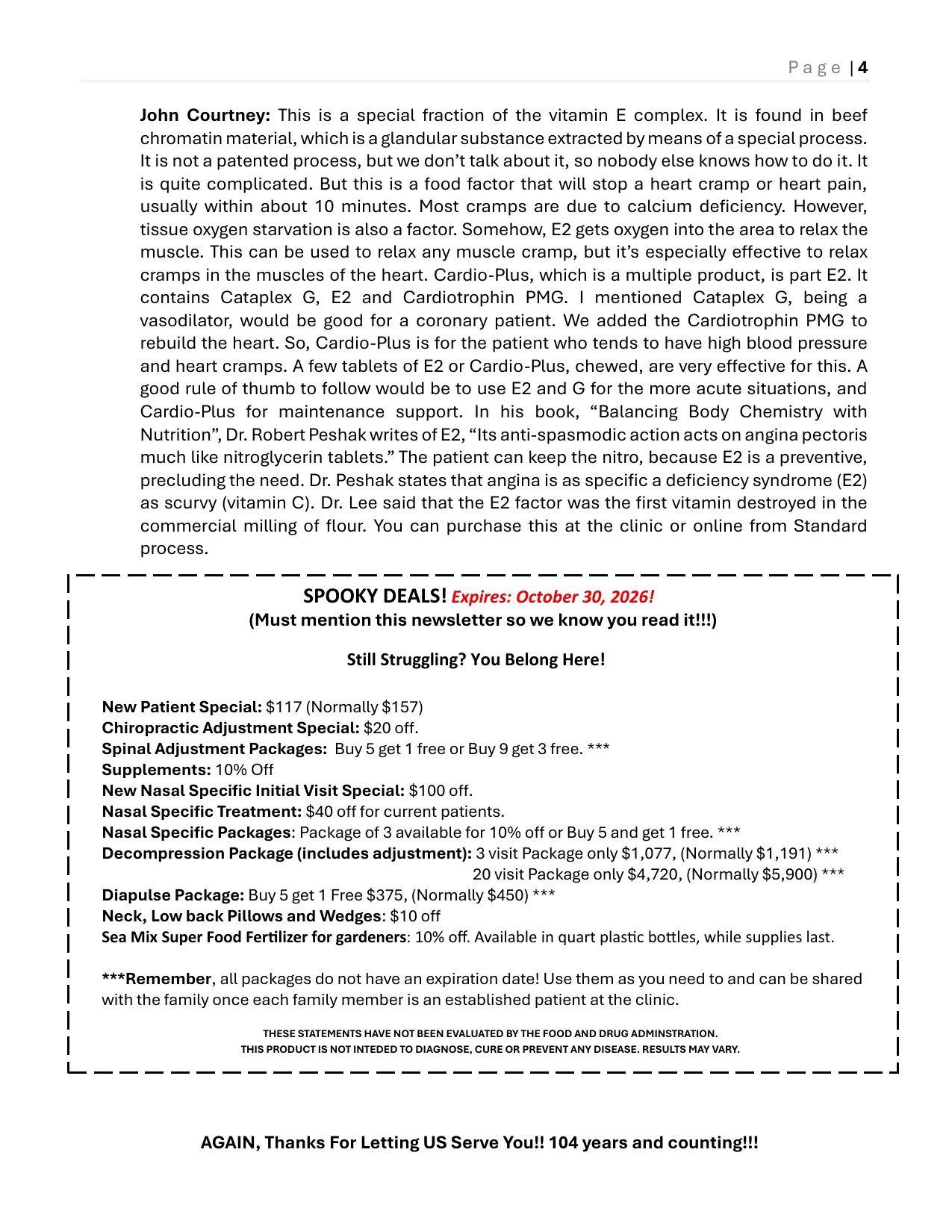 October 2026 newsletter, page 4 of 4