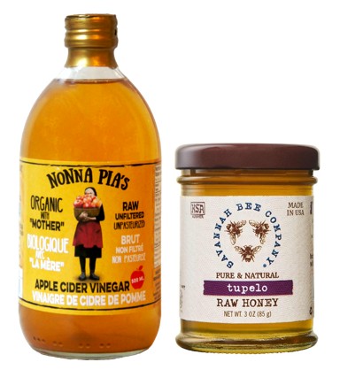 Apple Cider Vinegar and Raw Honey