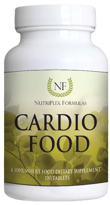 NutriPlex Formulas Cardio Food whole food dietary supplement bottle