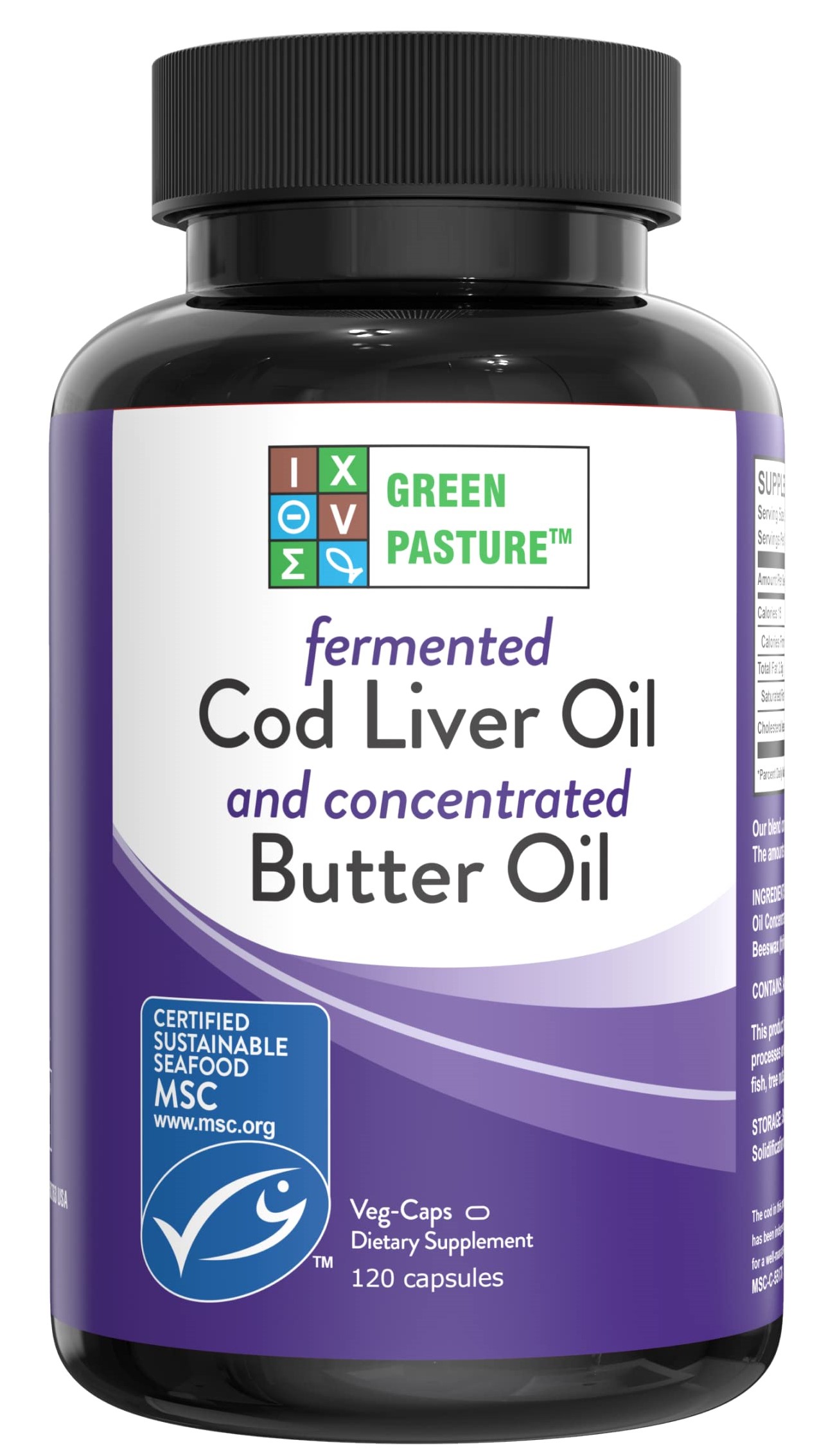 Green Pasture Blue Ice Royal Cod Liver/Butter Oil